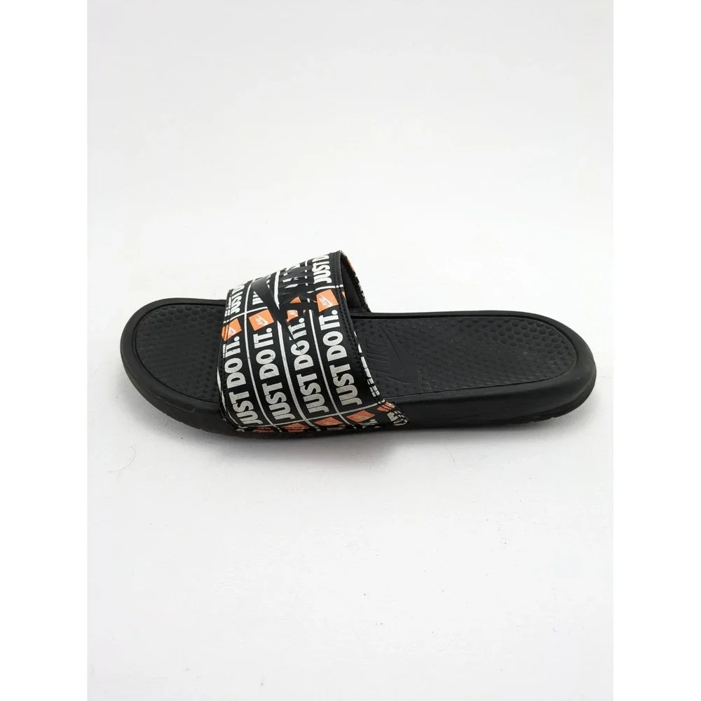 Mens Nike Benassi JDI Black Just Do It Slip On Sandals Slides 631261-016 Size 12